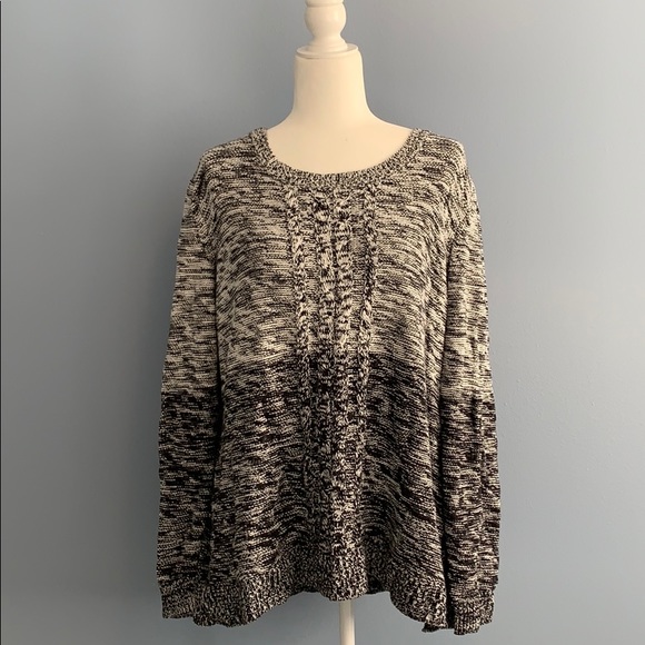Karen Scott Sweaters - Cable knit sweater